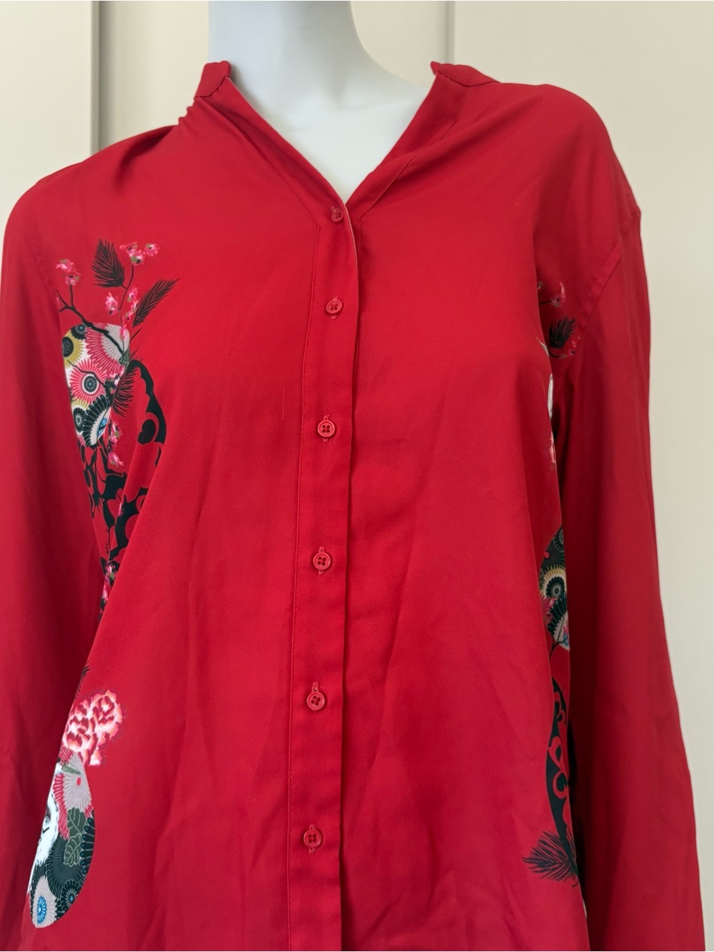 Desigual Red Blouse